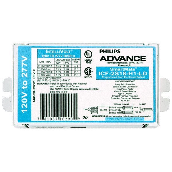 Advance Cfl Ballast 12PK ICF-2S18-H1-LDK